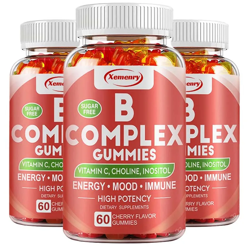 

Vitamin B Complex Gummies - Fatigue, Digestion, Stress, Mood Formula, Boosts Energy and Metabolism