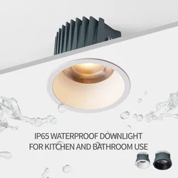 Aisilan waterproof Led Downlight Grille Anti-glare Spot Light Embedded Ceiling Lamp Office Shop Strip Living Room