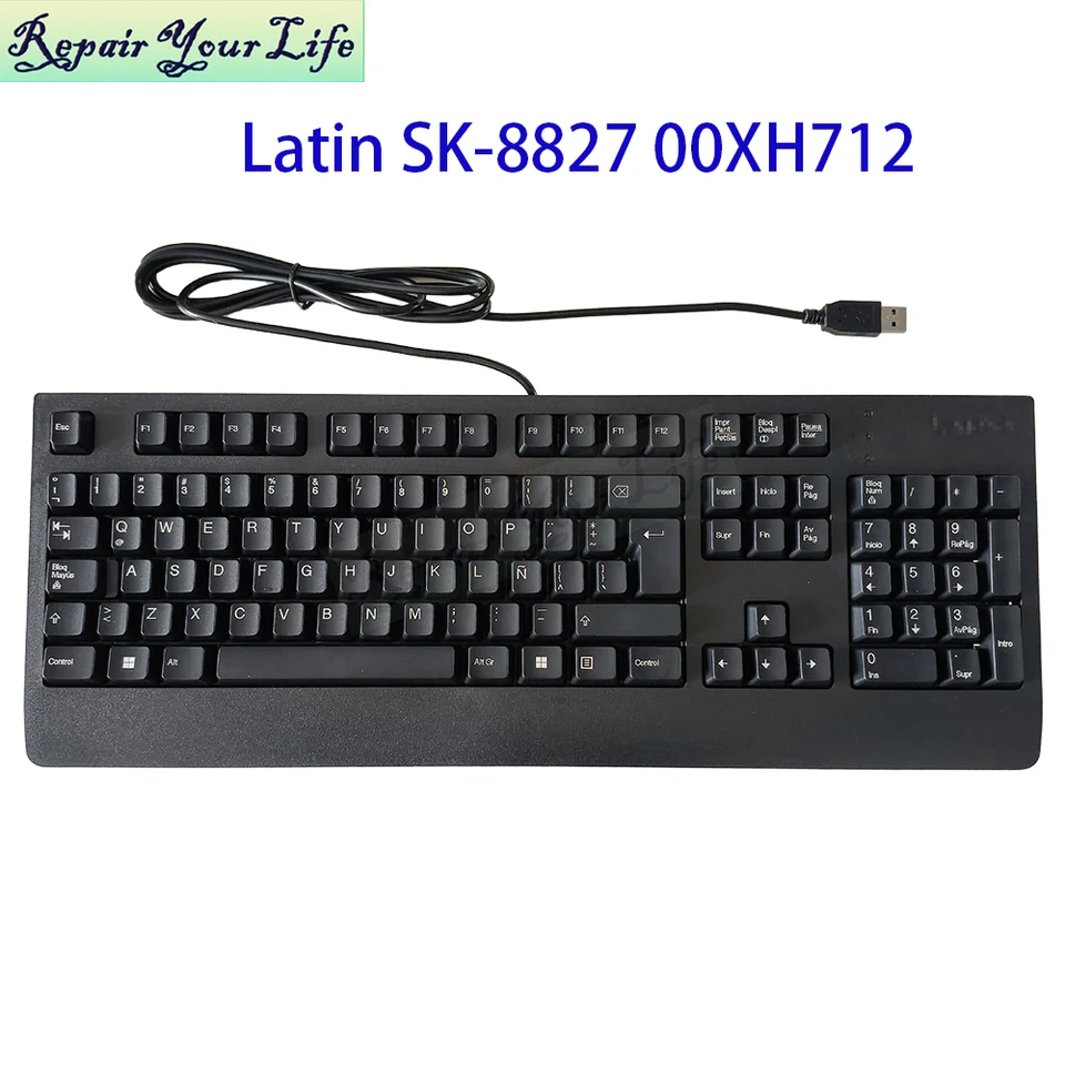 qwerty7様 SK-8827 8823 00XH712 Latin Spanish ThinkStation Keyboard For