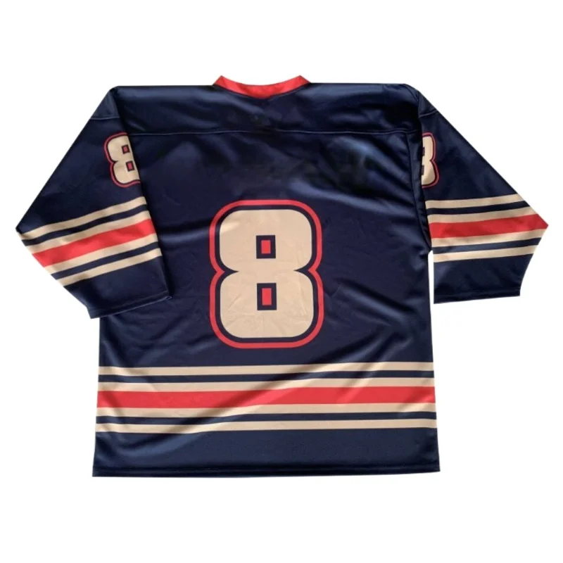 Ice Hockey Jersey Sublimation Logos Print Customizable Team Sports Apparel for Men