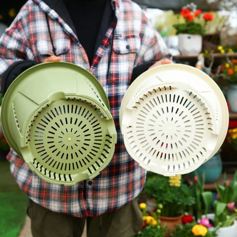 البلاستيك النباتات الخضراء اناء للزهور سميكة الراتنج جالون وعاء شرفة زراعة اناء للزهور التحكم في الجذر مزارعي الشتلات تنفس