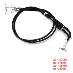 Motorcycle Push&Pull Throttle Cable Line Wires Scooter Acceleration For Kawasaki KL650 KLR650 2008-2018 OEM:54012-0184 Parts