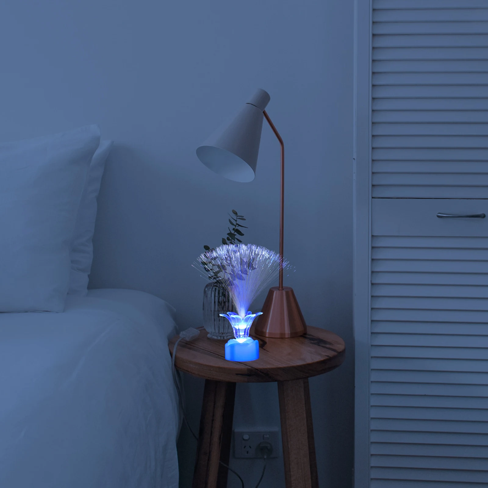 

10 PCS Fiber Optic Light Fixture Lights Color Changing Tiny Fountain Lamp Shine Colored