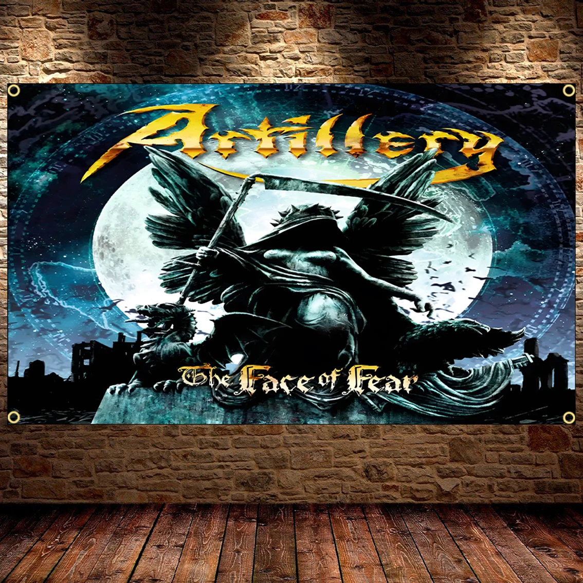 90 x150cm 3 x5ft Thrash Metal artifierys Band Flag Thrash Metal Band poliestere stampa Rock Banner per Decor arazzo