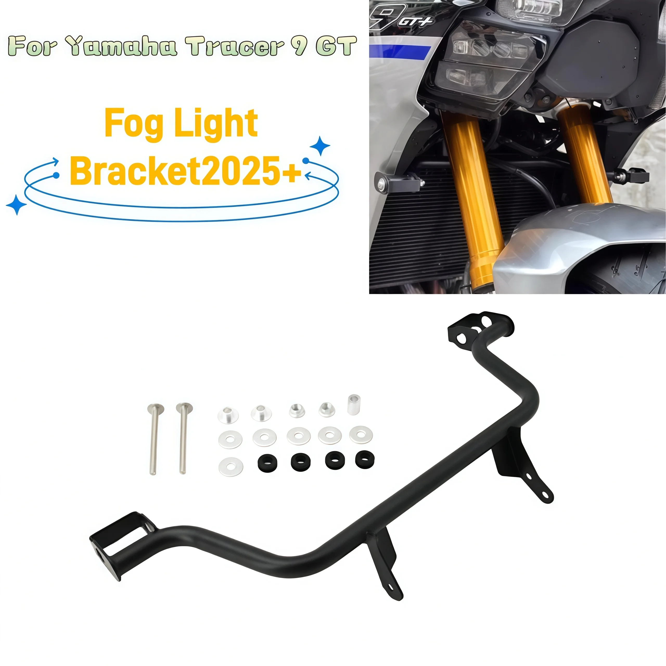 For YAMAHA Tracer9GT Tracer9 GT 2025 - Tracer 9GT Motorcycle Headlight Bracket Extension Pole Spotlight Bracket Accessories