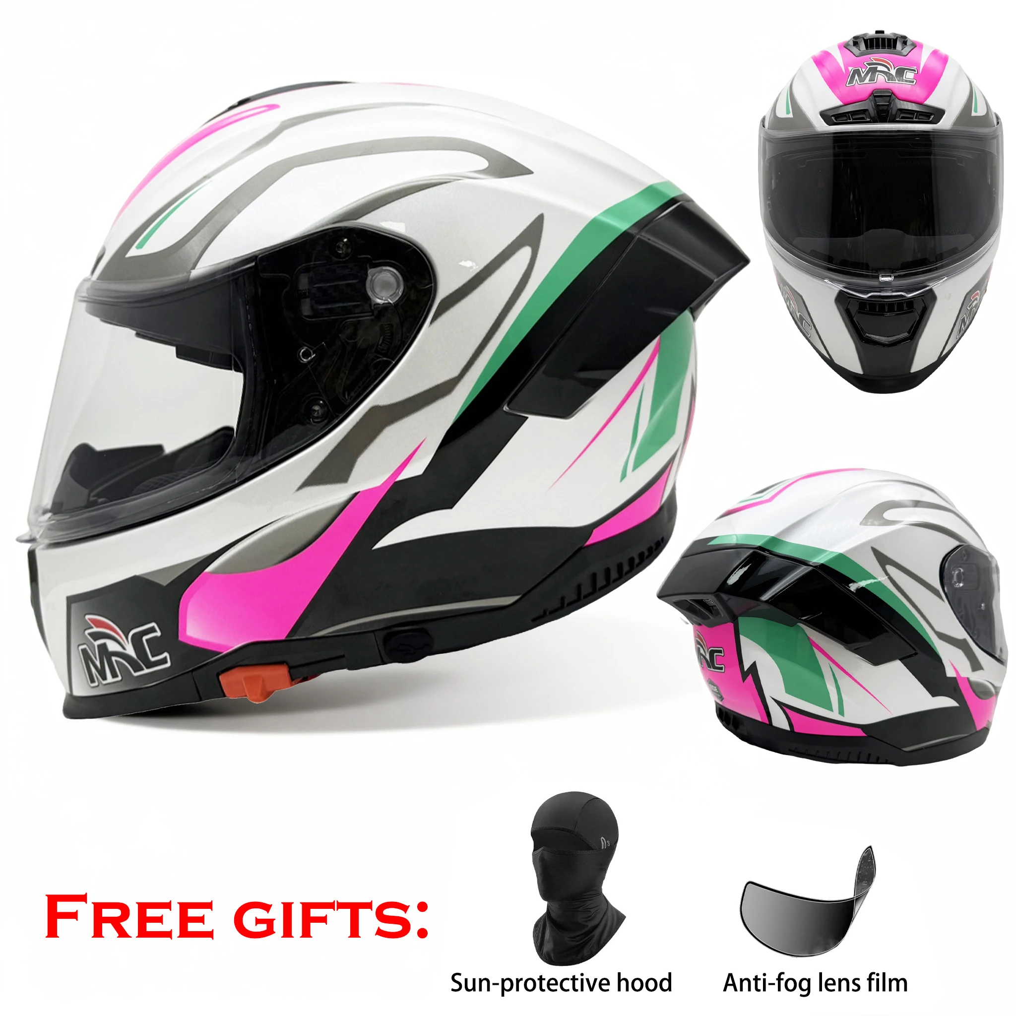 

MRC Full-Face Motorcycle Helmet Motorcycle DOT ECE Certified Motorcycle Racing Helmet Adult Safety Helmet Certified