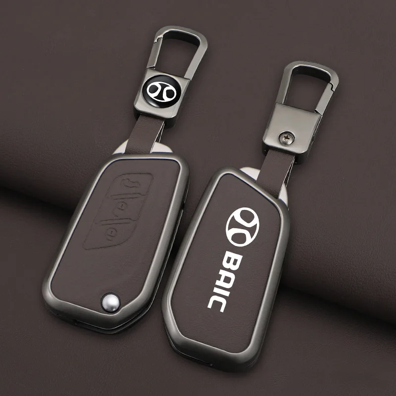 Funda de aleación de Zinc para llave de coche, funda protectora para Baic Senova X25 X35 X55 X65 D50 para Changhe Q25 Q35 A6