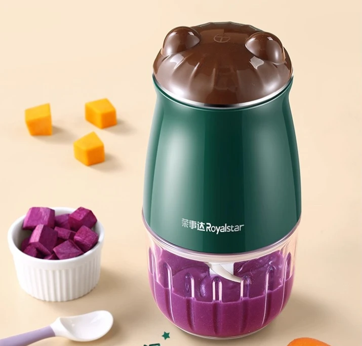 ベビーフードプロセッサー、多機能ミニグラインダーとブレンダー、304ステンレス鋼、ガラスボウル、取り外し可能なデザインで簡単な洗浄