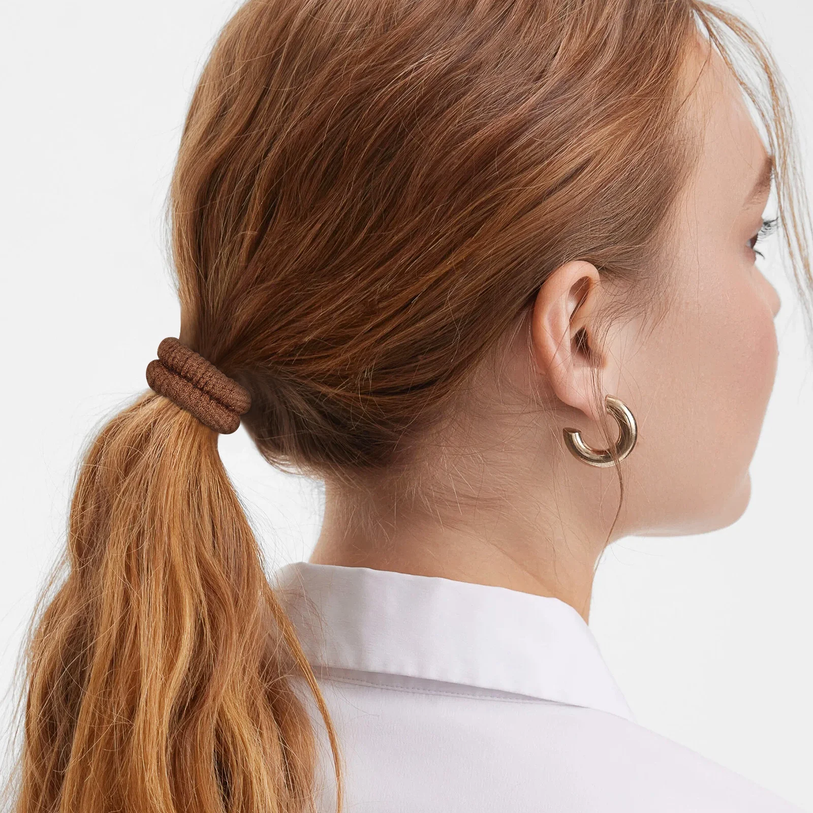

10 Pcs Hair Band High Elastic Tie Bands Ponytail Holders Ties Seamless Accessories for Women Scunchies Fine Miss