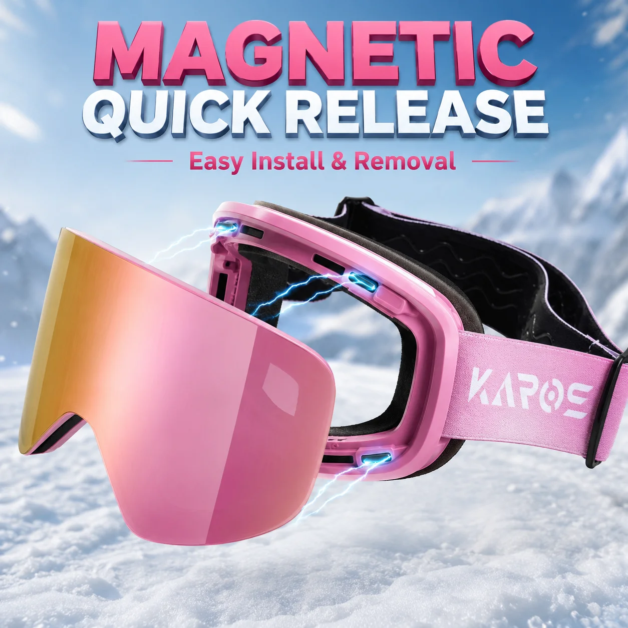karos-ユニセックス-マグネティックスキーゴーグル-クイックリリースレンズ-ダブルレイヤー-防曇-uv400-スノーボード-スノーモービル-ウィンタースポーツ
