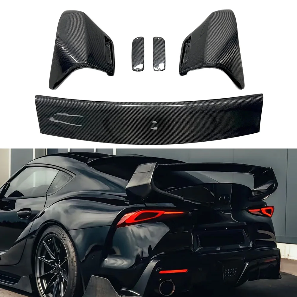 For Toyota Supra A90 A91 Mkv Rear Spoiler Wing Carbon Fiber SH Style Rear Trunk Wing