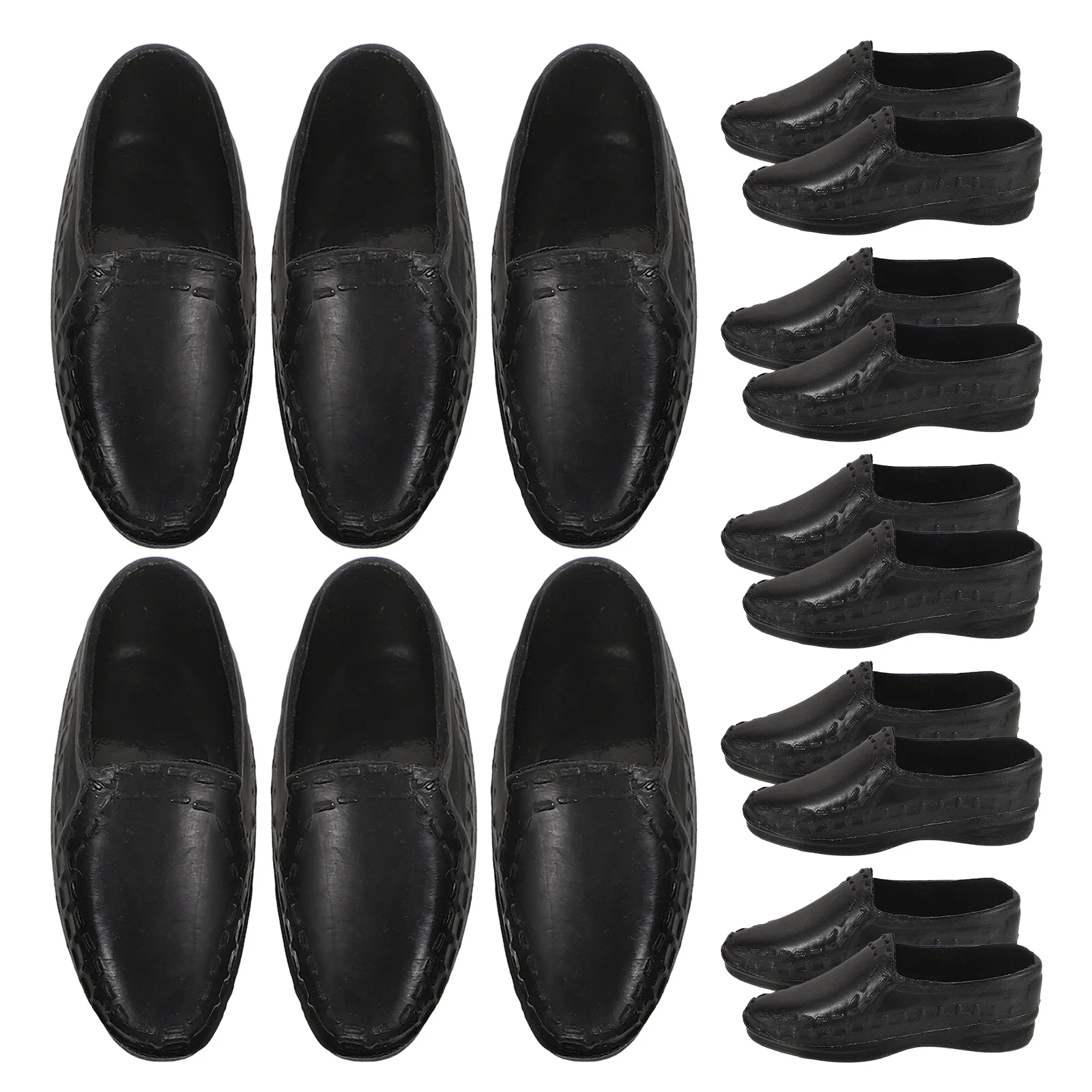 

10 Pairs Prince Shoes Mini Toys Dolls Miniature Adornments Decorations Fine Bridegroom