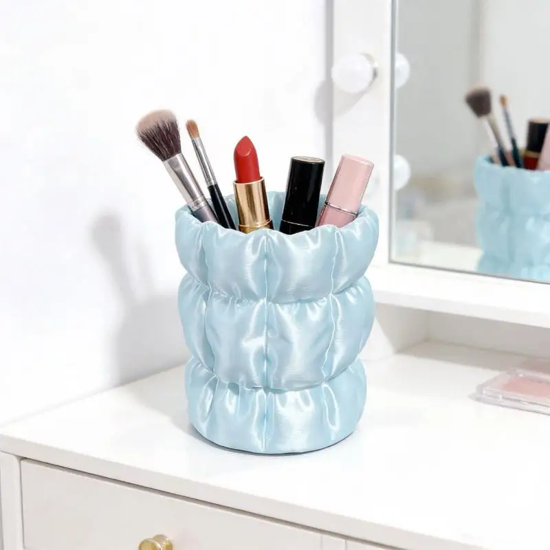 Makeup Brush Storage Holder Dustproof Portable Cosmetic Tool Rack Perfect for Home Travel Makeup Organization view 6