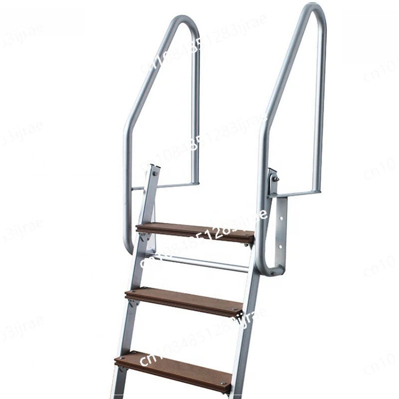 Aluminum Swimming Pool Safety Step Dock Ladder Folding Extend Straight Swim Ladder