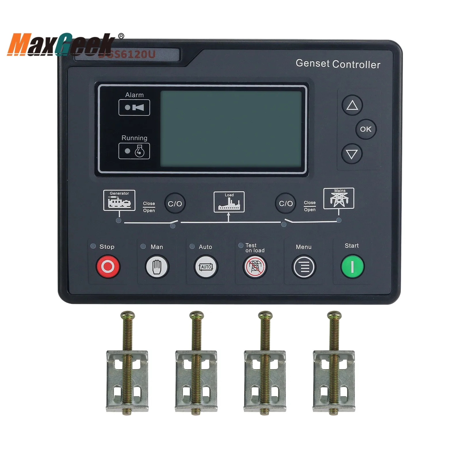 Maxgeek HGM6120U Diesel Genset Controller Generator Control LCD Module Automatic Start and Stop
