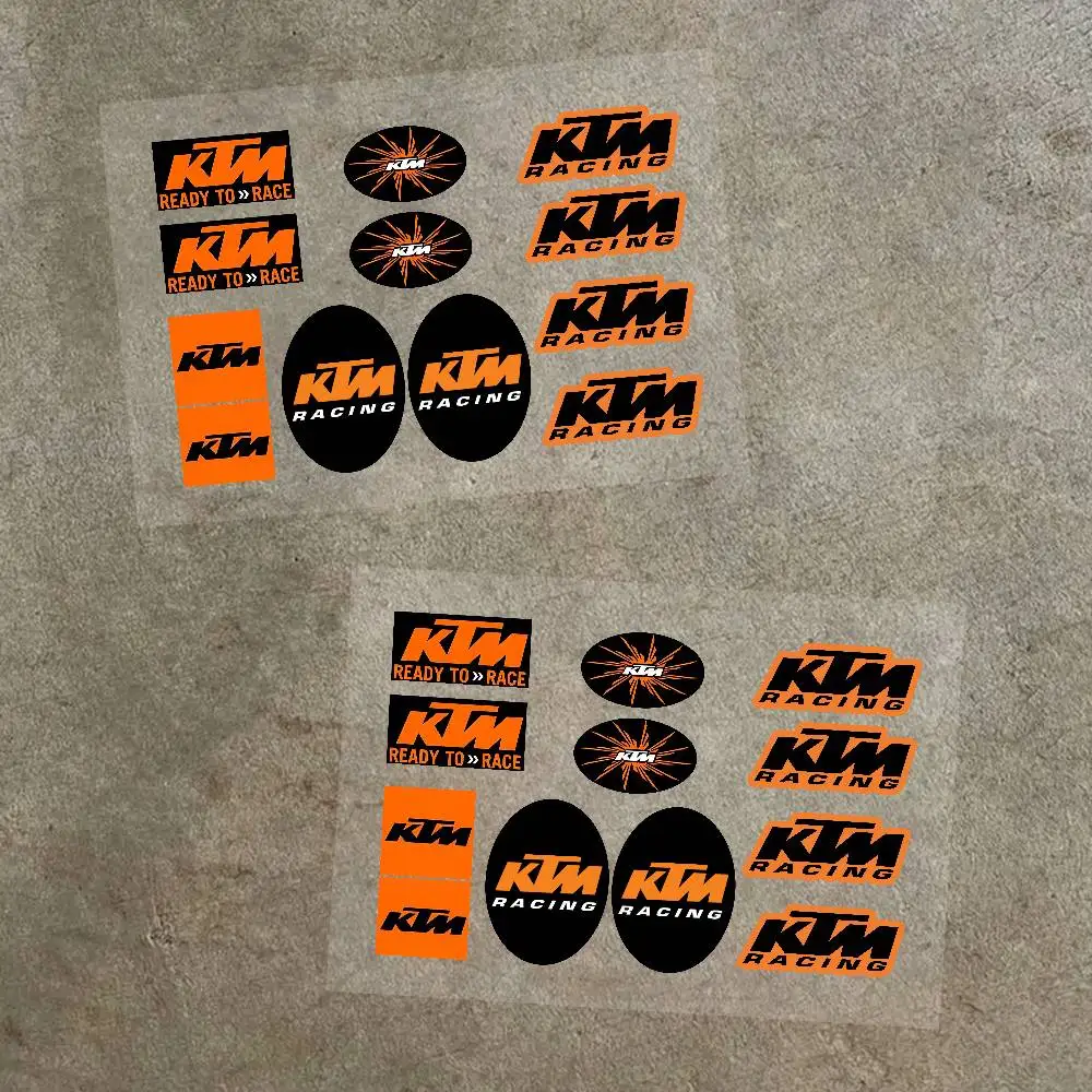 

K-KTM Logo Motorcycle Stickers For Logo Waterproof Reflective Body Helmet Decals Scratch Cover-ups Personalized Modification