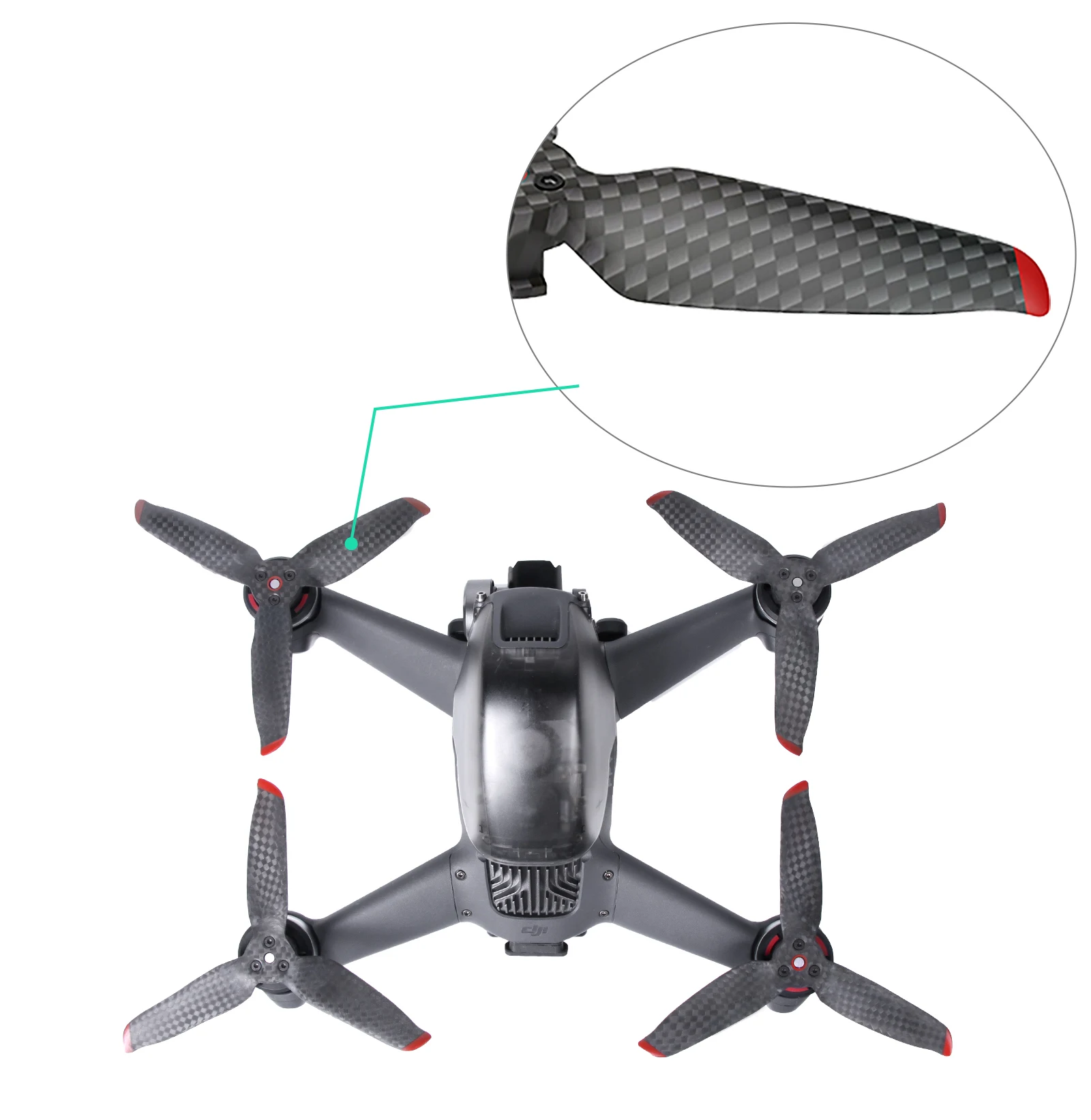 Sợi Carbon Cánh Quạt Cho DJI FPV Cứng & Bền Nhẹ Cánh Quạt 5328S Có Thể Gập Lại Tiếng Ồn Thấp Đạo Cụ Lưỡi Dao Máy Bay Không Người Lái Phụ Kiện