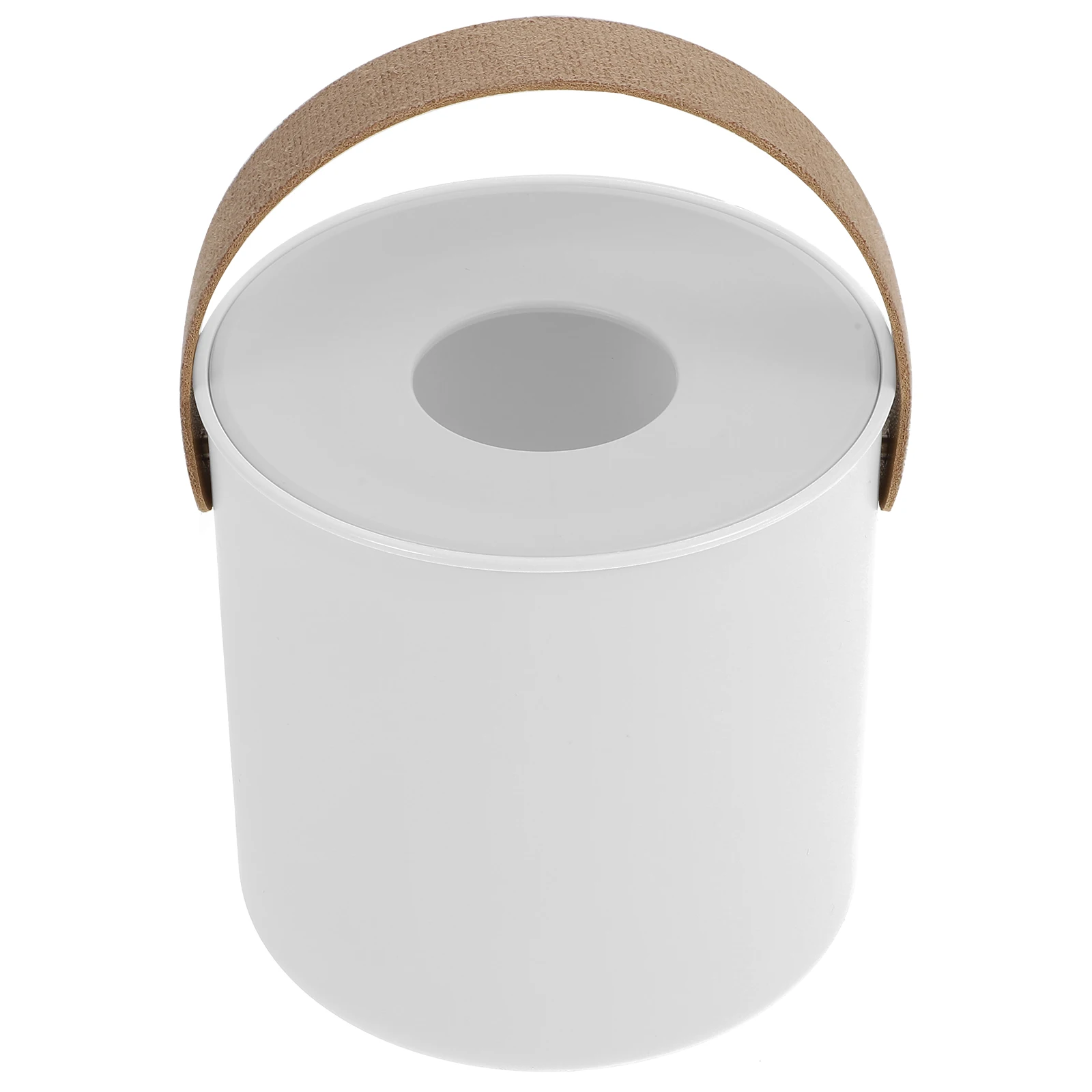 

1Pcs Round Tissue Box Premium Plastic Simple Design Non-Slip Base for Home Bathroom Bedroom Decor Creative Tissue Storage Holder