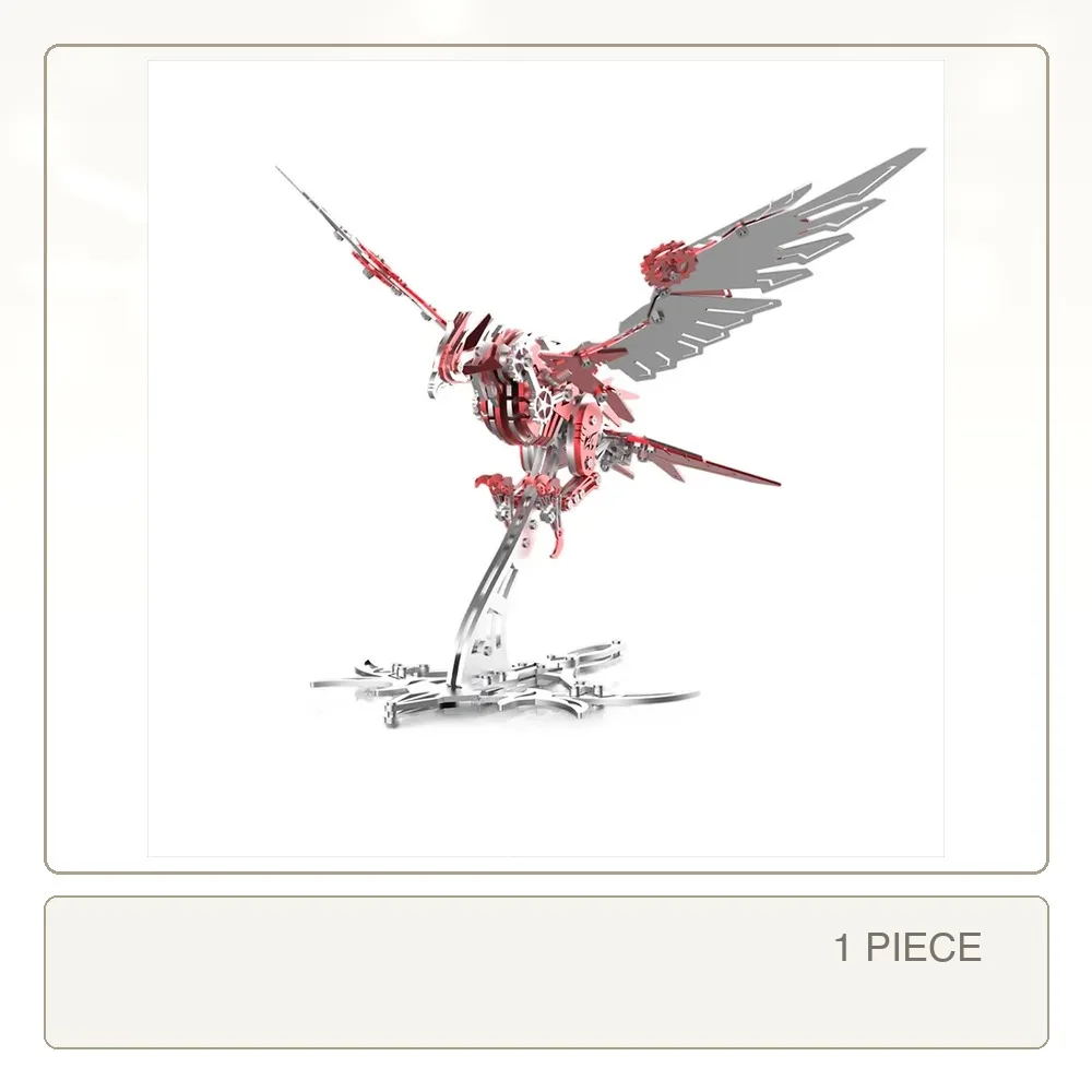 3D Metal Falconry Predator Engineering Assembly Bird Model DIY Eagle Kits Handmade Jigsaw Model Toy for Adults