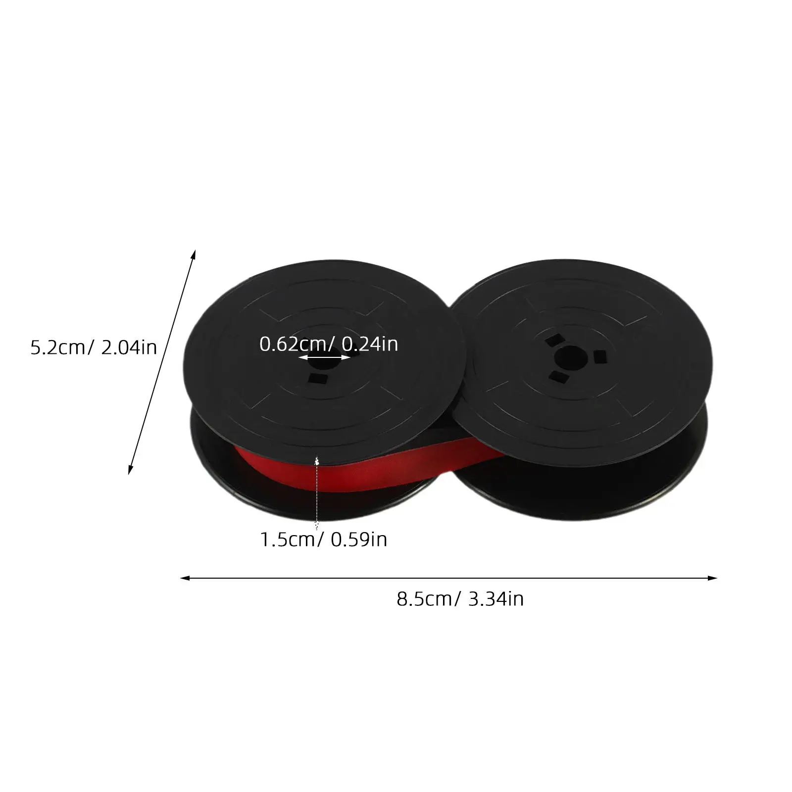 2Pcs Vintage Manual Typewriter Ribbon Ink Flow Universal Fit for Retro Mechanical Writing Machines Home Office