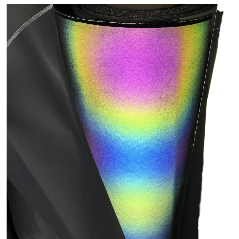 Rainbow Luminous Reflective PU Fabric Photochromic Material