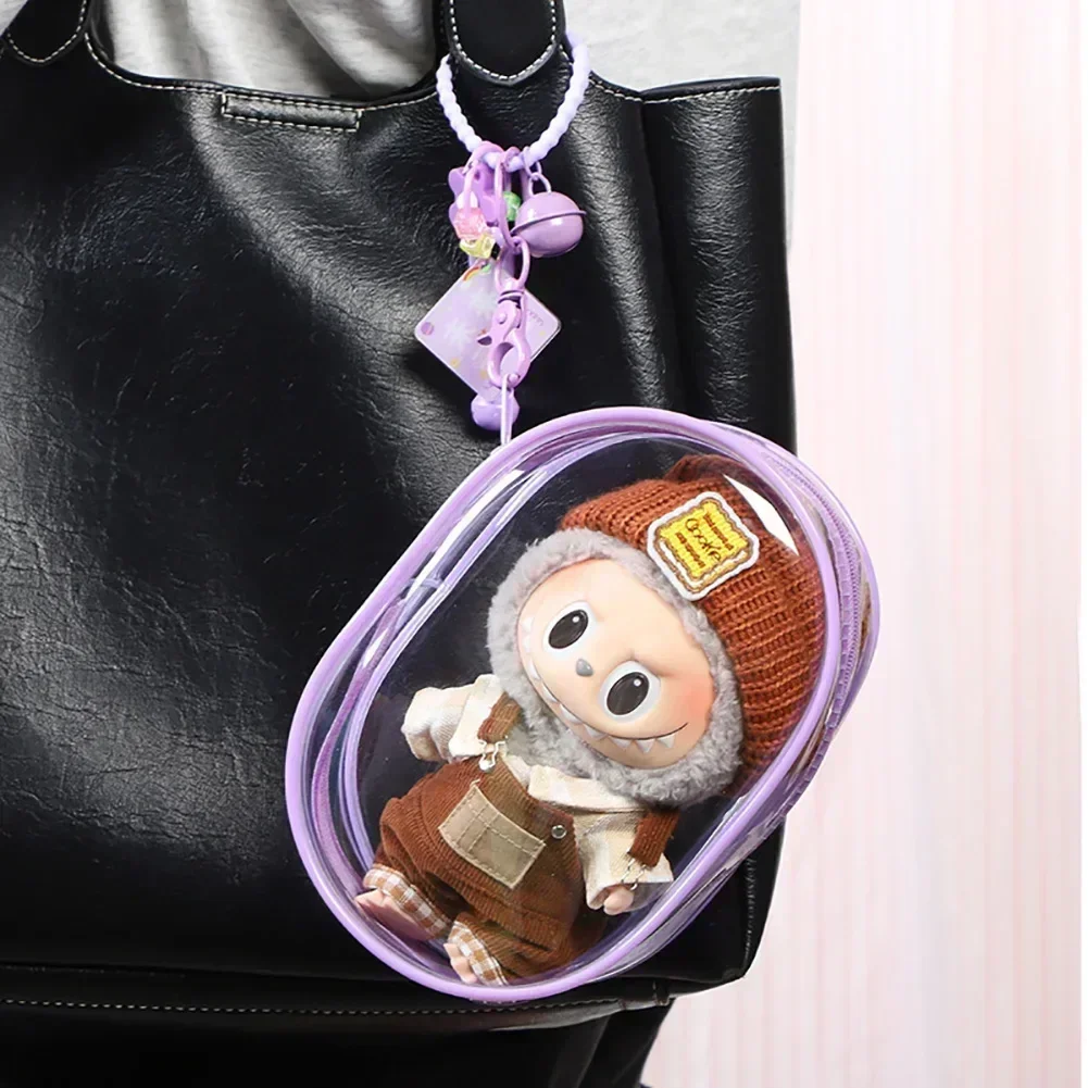 1Pc Plush Doll Out Bag Clear Storage Box Pouch Mystery Box Keychain Bags Display Pouch Storage Case for Anime Cartoon Dolls