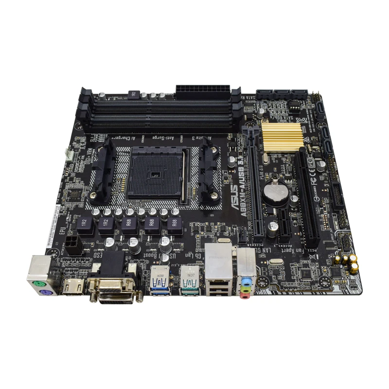 Imagem -04 - Asus-placa-mãe A88xm-a Usb 3.1 Soquete Fm2 Fm2 Mais Amd A88x Ddr3 32gb Pci-e 3.0 Micro Atx Suporte Amd A105800k A107800 Cpu