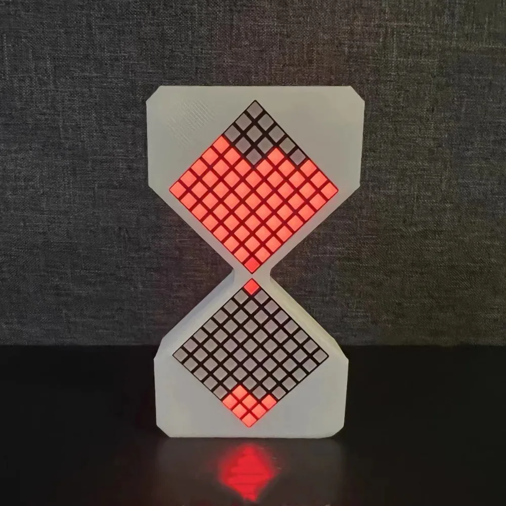Cyber Style LED Electronic Hourglass with Gravity Sensing 1-30 Min Timer DIY Digital Sand Clock Decompress Home Decoration