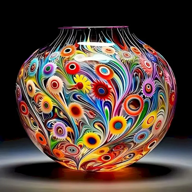

CHENISTORY New 2024 Diamond Painting Vase New Arrivals Diamond Mosaic Rhinestones Picture Home Decor Art Cross Stitch Kit