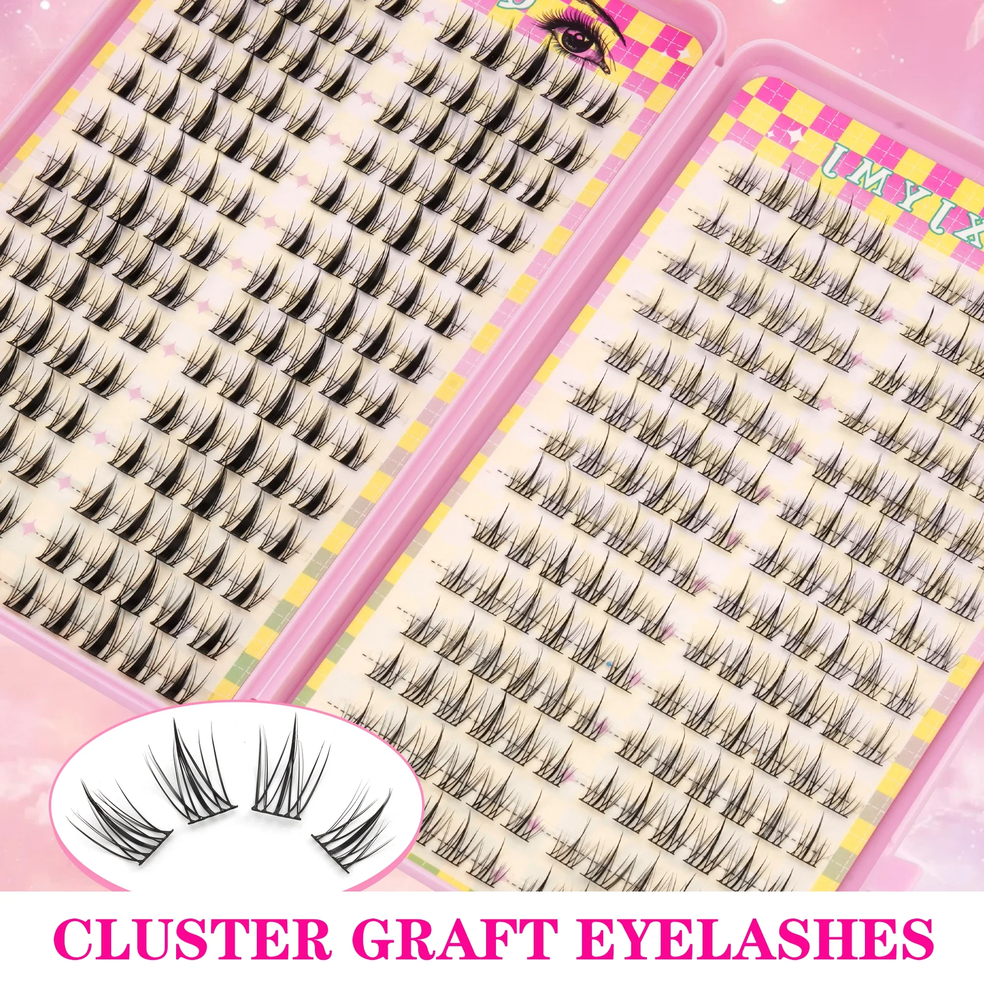 308PCS Gemengde D Curl Zachte, - Eyelash Extension Cluster recensie en prijs