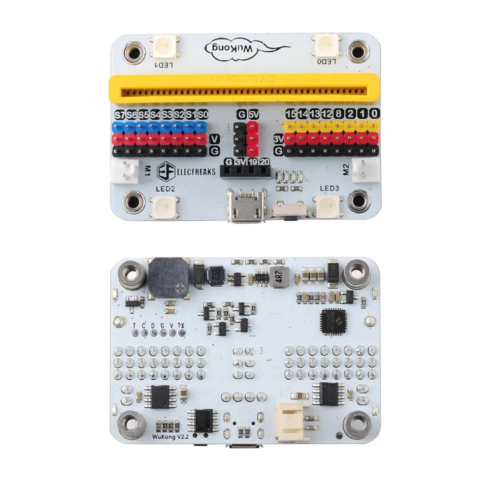 Micro: Bit Wukong Uitbreidingskaart Adapter Servo Motor Drivers Verbinding Voor Kinderen Leuke Codering Programmeren Leren Les