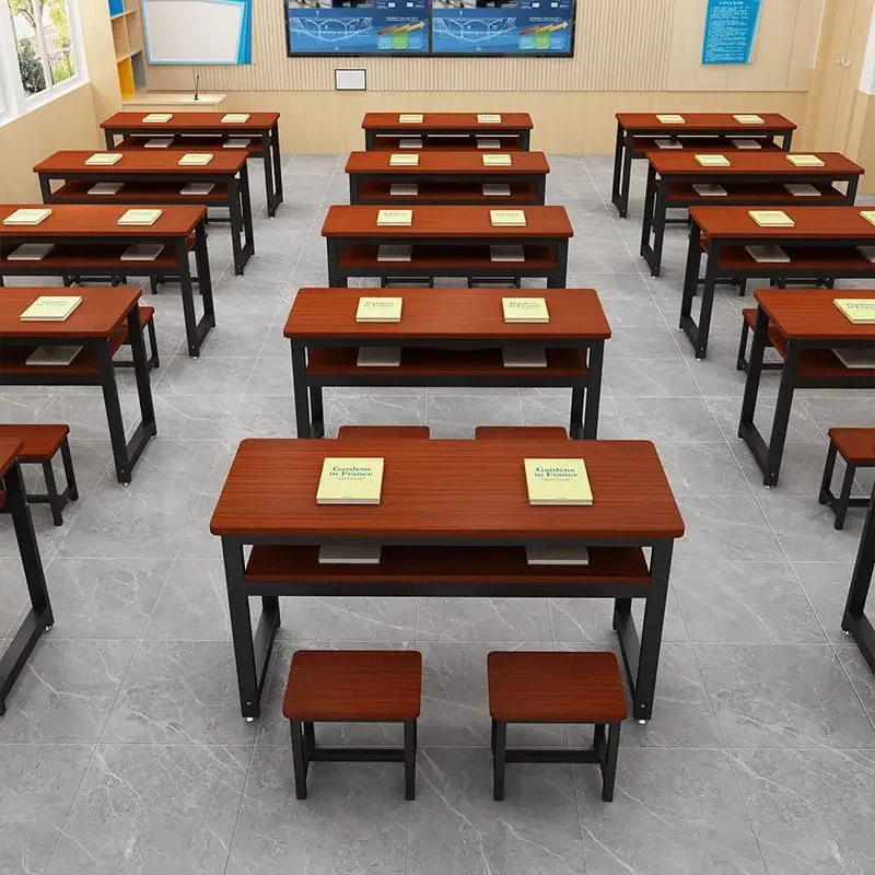 Primary and secondary school students' desk and chair combination, cram school single double double-layer training table