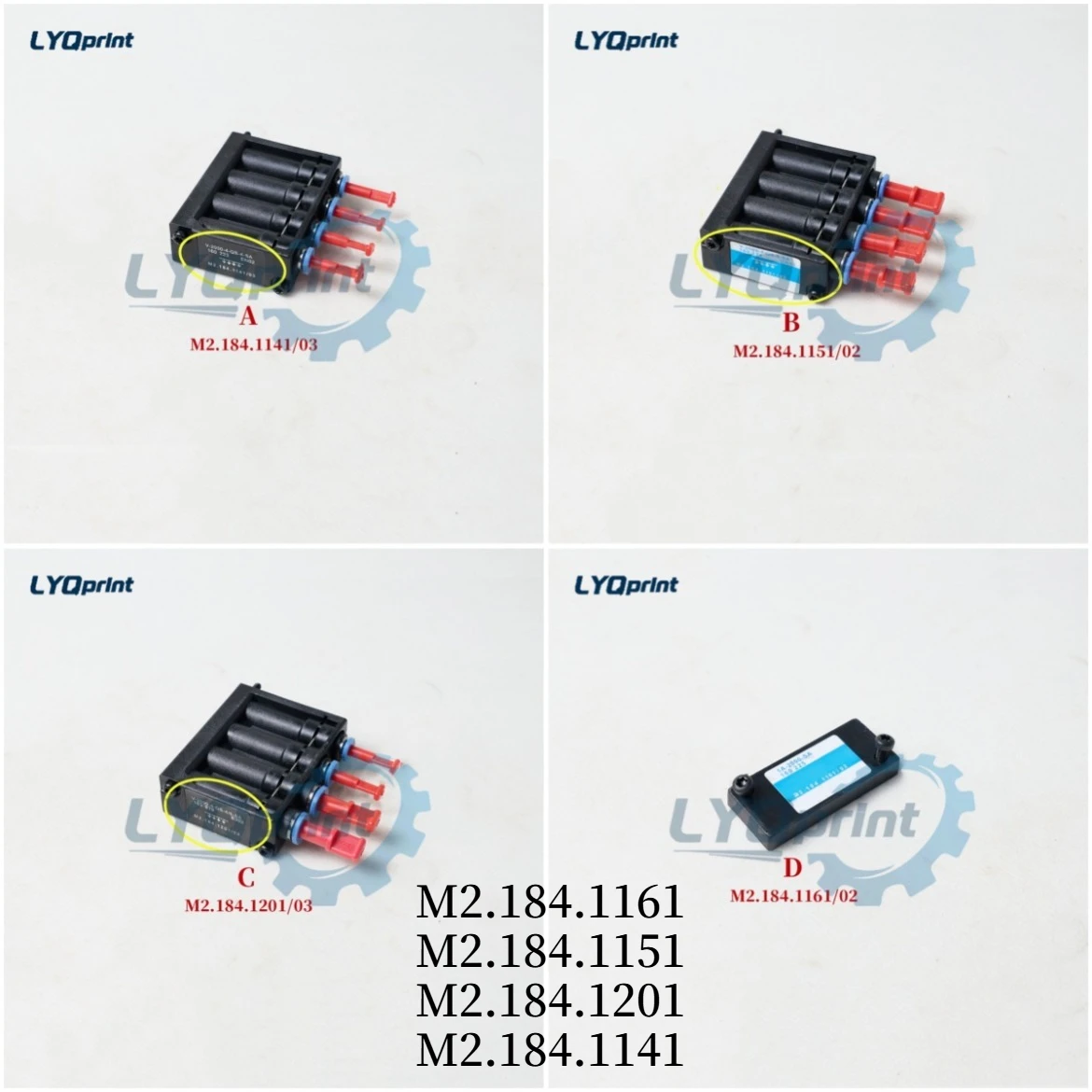M2.184.1161 M2.184.1151 M2.184.1201 M2.184.1141 Spare Parts Valve for Heidelberg SM52 CD102 SM74 Printing Machine High Quality