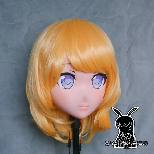 (KM292) اليدوية الإناث الراتنج تأثيري اليابانية دور اللعب أنيمي شخصية Kigurumi قناع كروسدرسر دمية المتحولين جنسيا قناع