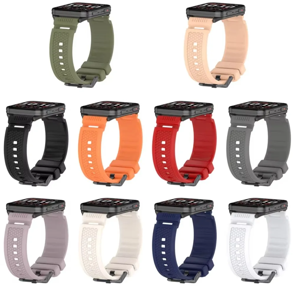 24MM Armor Pattern Silicone Strap For Garmin Venu X1 Comfortable Breathable Belt For COROS APEX 4 46mm/Ticwatch Atlas Bracelet