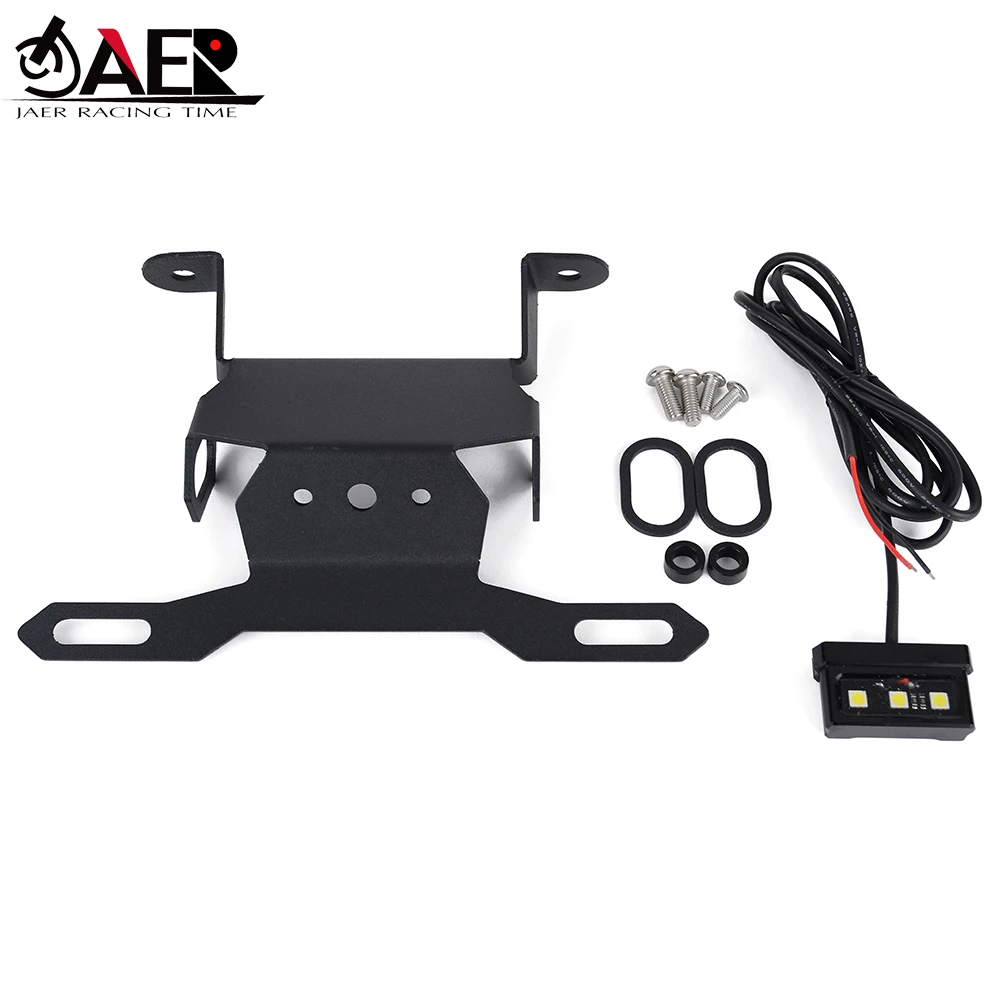 Motorcycle License Plate Bracket With Plate light For Honda CB125R  CB150R CB250R CB300R 2018-2021