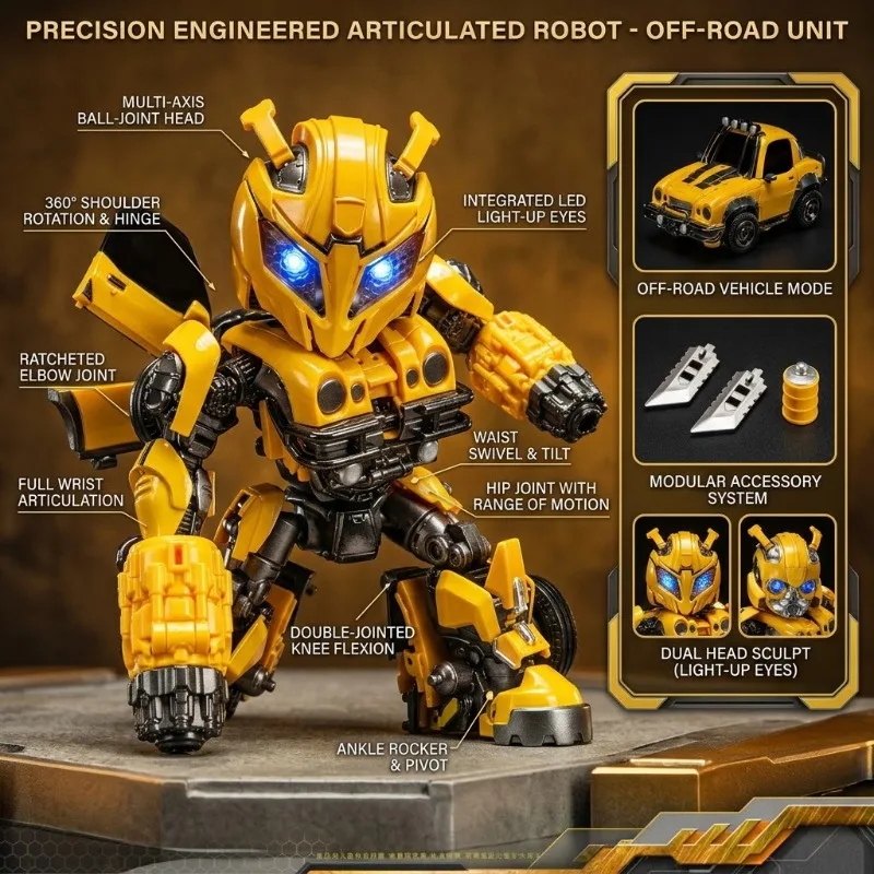In Stock MachineCat-Toys MCT-01 Off-Road Pioneer Scout Transformation Q Version Movable Figure Model Toys Gift For Boys