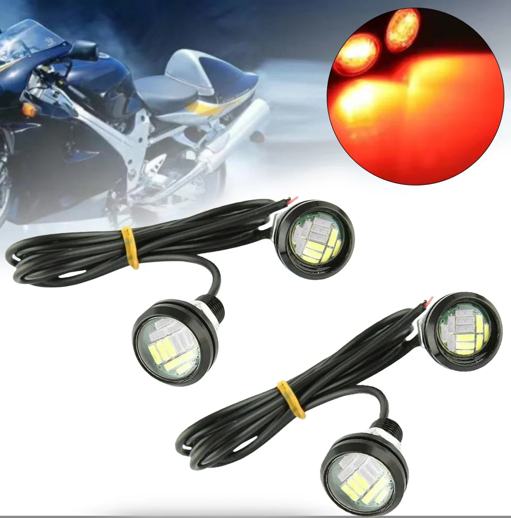 

4PCS Car For DRL Daytime Running Lights High Brightness 15000MCD 12LED 15W Reverse Lights, Stop Lights, Turn Signals Lamp