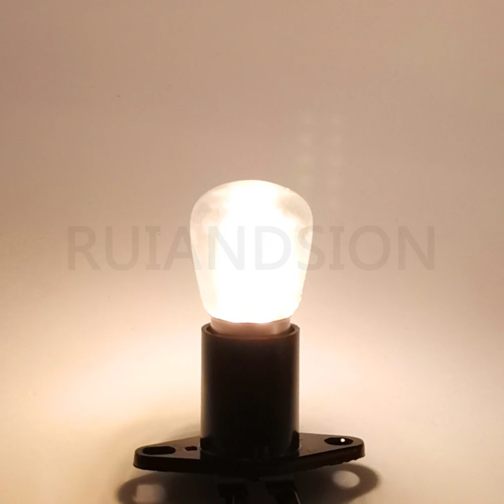 RUIANDSION E14 T170 2835 33SMD Light Bulb 220V High Temperature Microwave Light Bulb White/Warm White And Base E14MM Black