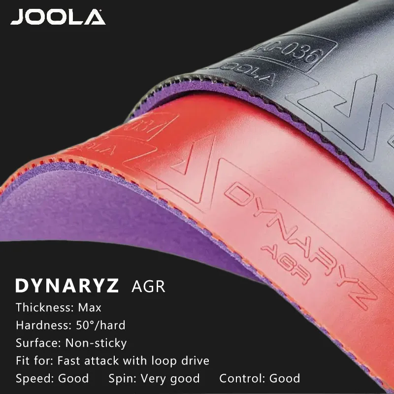 Joola Dynaryz-Goma para tenis de mesa, goma de Ping Pong con esponja de pastel de energía interna, Original, serie ACC R CMD ZGR