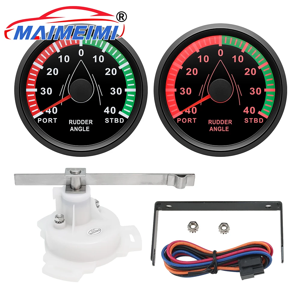 

40L-40R Индикатор угла руля 0-190 Ом Сигнал Автомобильный цифровой указатель с функцией защиты от запотевания с датчиком для автомобильной лодки