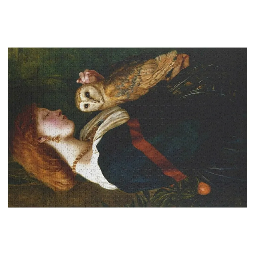 

HD. The owl, by Valentine Cameron Prinsep Jigsaw Puzzle Wood Adults Wooden Name Puzzle