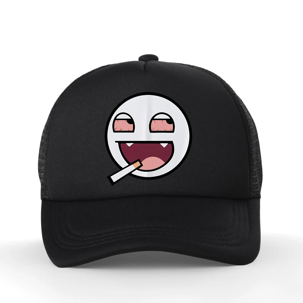

Epic Face Domo Kun Funny Meme Baseball Cap Unisex Fashion High Quality Mesh Breathable Adjustable Outdoor Trucker Hat