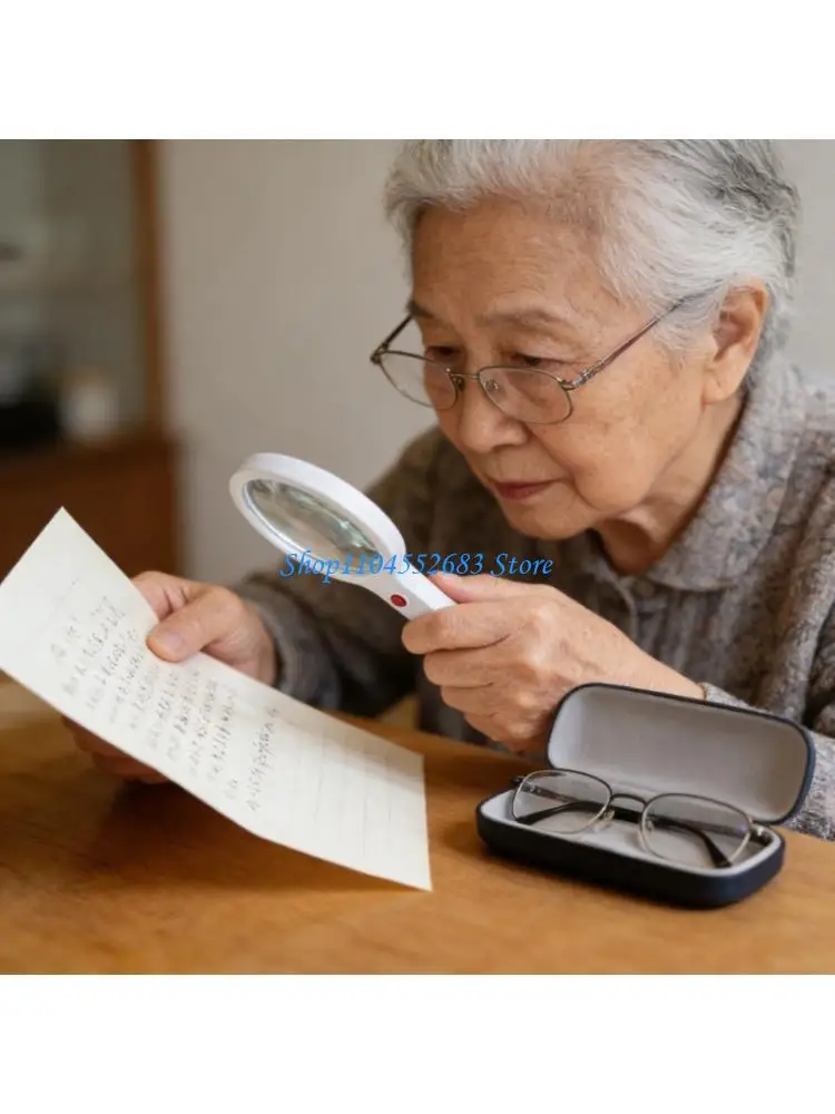 

Eye Loupe 3X Glass for Jewelry Stamps Inspection Reading Handheld Lens Magnifier Loupe Foldable