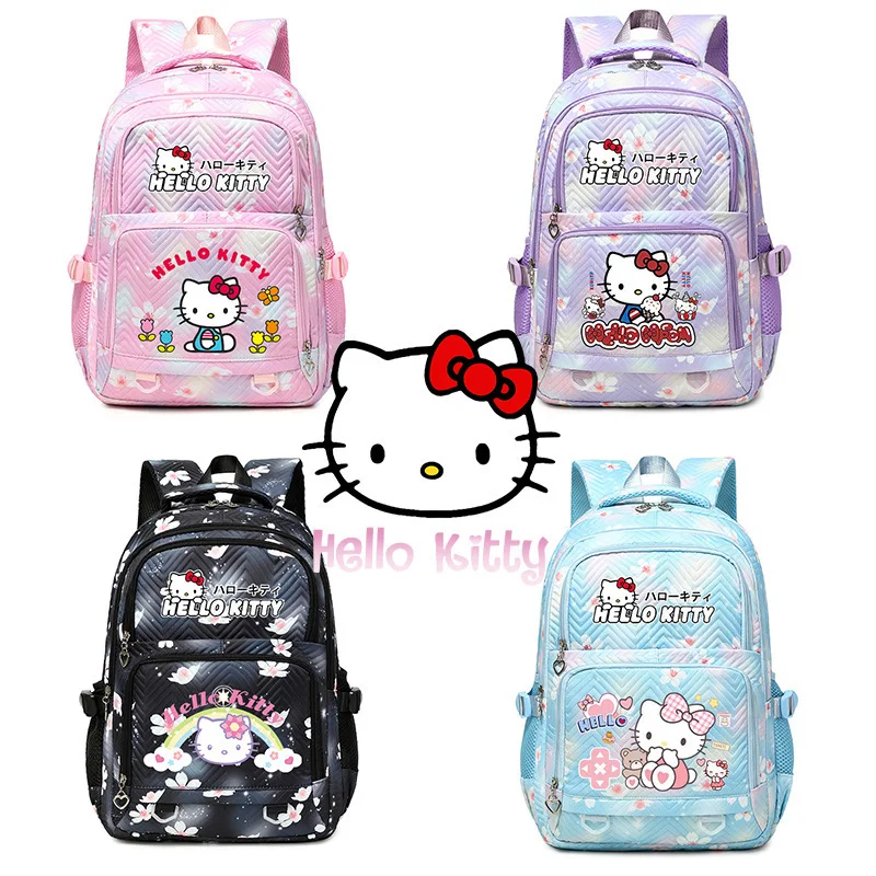 

Рюкзак с принтом мультяшного кота для девочек, легкий школьный рюкзак большой вместимости для учеников начальной и средней школы, модный повседневный рюкзак