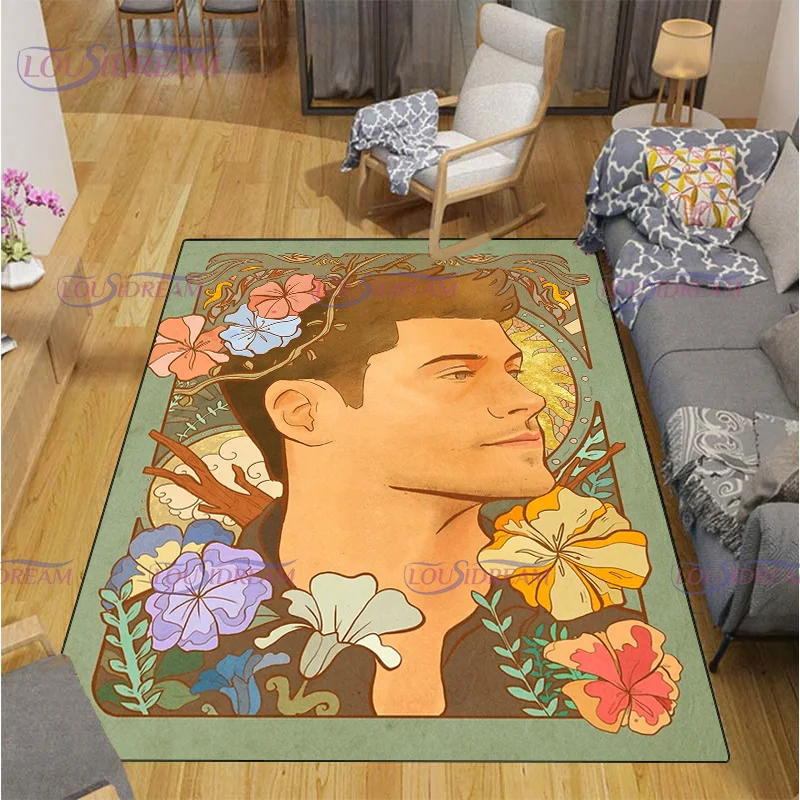 3D Print Classic TV Show Supernatural Carpet Pentagram Super Soft Rug Living Room Decorator Floor Rug and Playroom Carpets