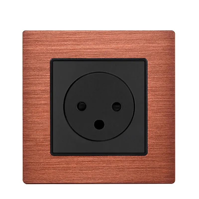 Israeli Wall Socket Panel 16A European Standard Panel 110-250V Power Socket Panel 86 Type Concealed Embedded PC Glass Panel