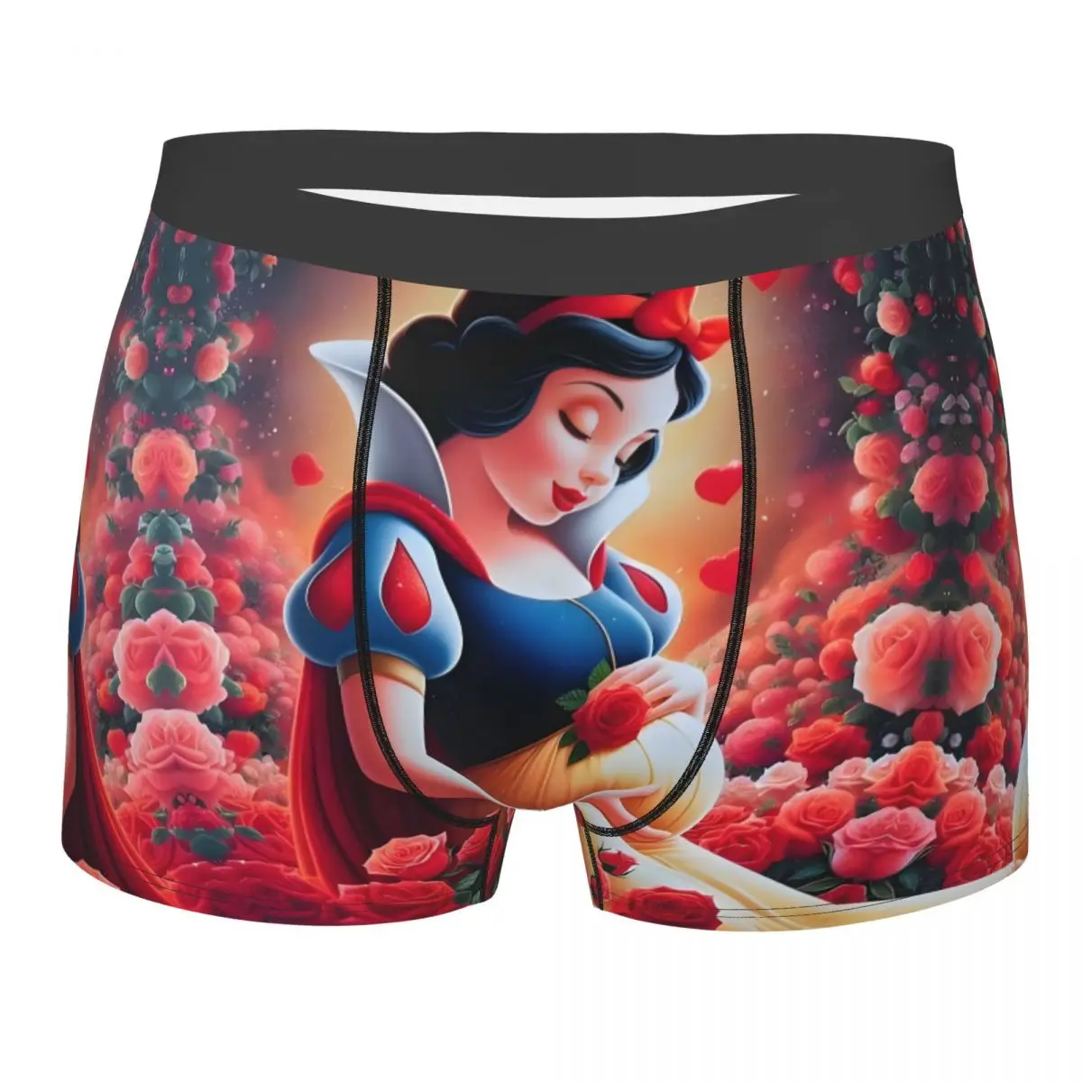 

Custom Pregnant Snow White Boxers Shorts Mens Disney Fantasy Film Briefs Underwear Fashion Underpants