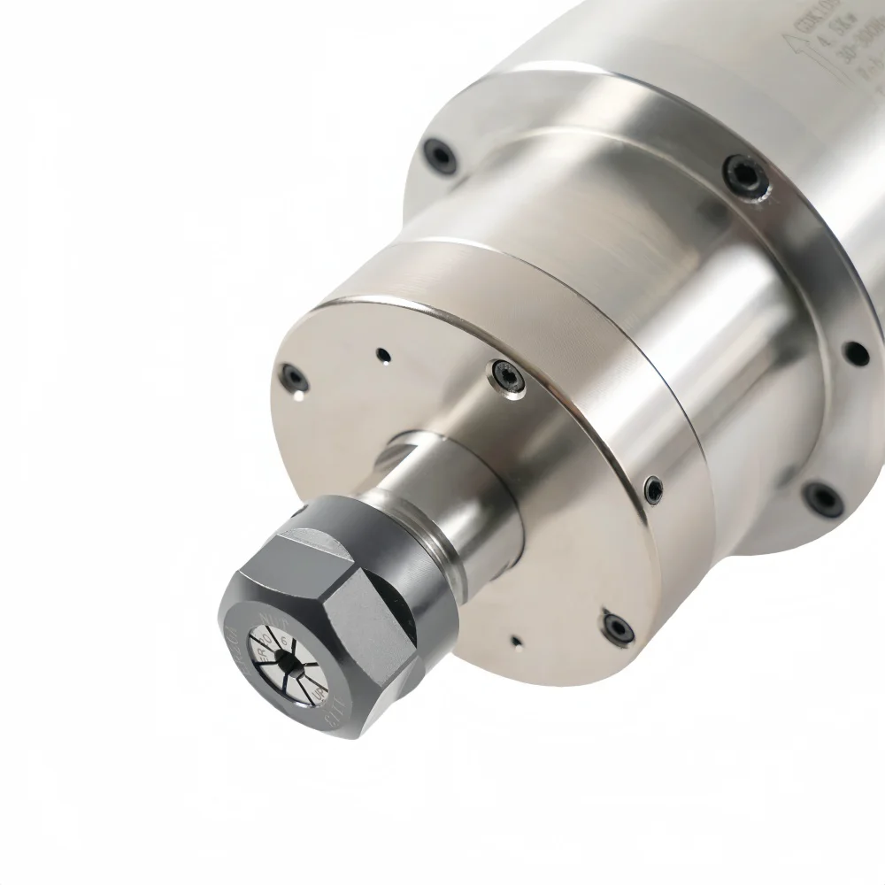 Motor de husillo CNC ER20 de fresado y perforación de metal refrigerado por agua de 4,5 kW GDK105-18Z/4,5
