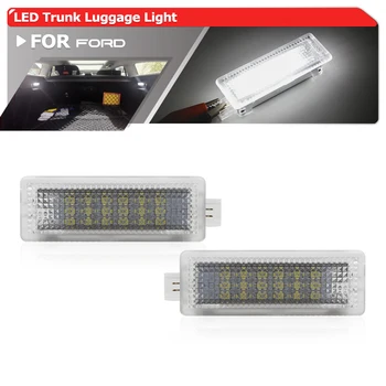 포드 머스탱 이스케이프 퓨전 포커스 C-맥스 트랜짓 커넥트, 2x 화이트 SMD Led 인테리어 부트 트렁크 트렁크 트렁크 조명 